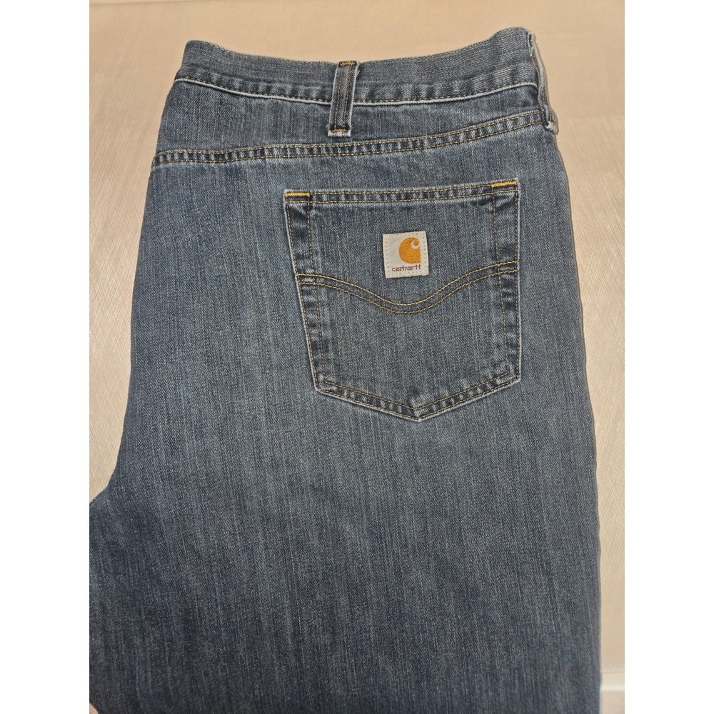 Carhartt Mens Relaxed‎ Fit Medium Wash Blue Denim Jeans 44x32